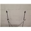 Image 2 : Metal 52" Candle Holder, Display Stand & 'Do Not Enter' Sign w/ Metal Stanchions