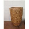 Image 2 : Qty 2 Allstate Wood-Like Plastic Mosaic Vessels 20"x33" & Shallow 28"D