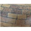 Image 8 : Qty 2 Allstate Wood-Like Plastic Mosaic Vessels 20"x33" & Shallow 28"D