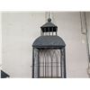 Image 8 : Qty 2 Very Tall Metal 'Birdcage Motif' Shelving Units 57" Tall & 81" Tall