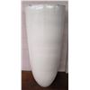 Image 1 : Tall Round White Vase Planter 19"D x 48"H