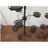 Image 3 : Qty 2 Black Metal Multi-Tier Round Candle or Display Holder 65"H