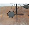 Image 4 : Qty 2 Black Metal Multi-Tier Round Candle or Display Holder 65"H