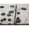 Image 7 : Qty 2 Black Metal Multi-Tier Round Candle or Display Holder 65"H