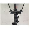 Image 4 : Black Electric Streetlight Lamp w/ Pedestal Base 72" Tall