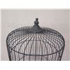 Image 2 : Tall Black Metal Bird Cage on Pole Tripod Base 63"H