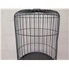 Image 3 : Tall Black Metal Bird Cage on Pole Tripod Base 63"H