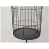 Image 4 : Tall Black Metal Bird Cage on Pole Tripod Base 63"H