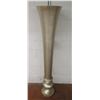 Image 1 : Silver Colored Stemmed Vase Planter w/ Round Pedestal Base 69"H