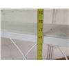 Image 11 : Qty 2 White Bench Style Metal 2-Tier Display Stand 32" x 20" x 32"H