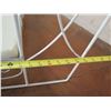 Image 13 : Qty 2 White Bench Style Metal 2-Tier Display Stand 32" x 20" x 32"H
