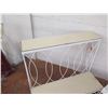Image 2 : Qty 2 White Bench Style Metal 2-Tier Display Stand 32" x 20" x 32"H