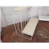 Image 3 : Qty 2 White Bench Style Metal 2-Tier Display Stand 32" x 20" x 32"H