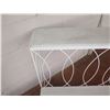 Image 8 : Qty 2 White Bench Style Metal 2-Tier Display Stand 32" x 20" x 32"H