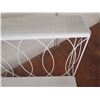 Image 9 : Qty 2 White Bench Style Metal 2-Tier Display Stand 32" x 20" x 32"H