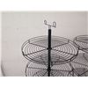 Image 2 : Qty 2 Black Metal 4-Tier Round Spinner Display Stand 64" Tall