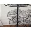 Image 3 : Qty 2 Black Metal 4-Tier Round Spinner Display Stand 64" Tall