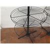 Image 4 : Qty 2 Black Metal 4-Tier Round Spinner Display Stand 64" Tall