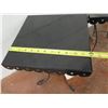 Image 10 : Qty 5 Scalloped Large Black Enamel Cake Stands KE8437L  12"D x 14"H & 9"D x 10"H