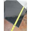 Image 11 : Qty 5 Scalloped Large Black Enamel Cake Stands KE8437L  12"D x 14"H & 9"D x 10"H