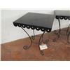 Image 3 : Qty 5 Scalloped Large Black Enamel Cake Stands KE8437L  12"D x 14"H & 9"D x 10"H