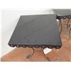 Image 4 : Qty 5 Scalloped Large Black Enamel Cake Stands KE8437L  12"D x 14"H & 9"D x 10"H
