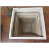 Image 10 : Square White Planter Pot, 3 Step Staircase Display & Black Sign on Pole Base