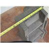 Image 14 : Square White Planter Pot, 3 Step Staircase Display & Black Sign on Pole Base