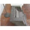 Image 3 : Square White Planter Pot, 3 Step Staircase Display & Black Sign on Pole Base