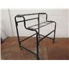 Image 2 : Black Metal 2-Tier Display Rack on Wheels 39"L x 40"H
