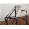 Image 3 : Black Metal 2-Tier Display Rack on Wheels 39"L x 40"H