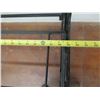 Image 9 : Black Metal 2-Tier Display Rack on Wheels 39"L x 40"H
