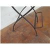 Image 17 : Round  Metal Bar-Height Bistro Table 25"D x 40"H & 4 Folding Chairs 16"x16"x45"H