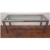 Image 1 : Metal Coffee Table w/ Glass Top 48"x18"x18"