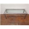 Image 2 : Metal Coffee Table w/ Glass Top 48"x18"x18"