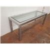 Image 3 : Metal Coffee Table w/ Glass Top 48"x18"x18"