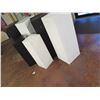 Image 2 : Multiple Colored Solid Stackable Black & White Display Stands (Tag $498) 44"H