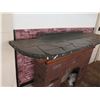 Image 2 : Decorative Brick-Look Fireplace Prop w/ Mantle 84"L x 12"D x 52"H