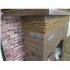 Image 3 : Decorative Brick-Look Fireplace Prop w/ Mantle 84"L x 12"D x 52"H