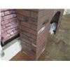 Image 4 : Decorative Brick-Look Fireplace Prop w/ Mantle 84"L x 12"D x 52"H