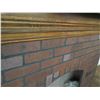 Image 5 : Decorative Brick-Look Fireplace Prop w/ Mantle 84"L x 12"D x 52"H