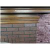Image 6 : Decorative Brick-Look Fireplace Prop w/ Mantle 84"L x 12"D x 52"H