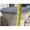 Image 13 : Qty 4 Square Blocks: 2 White w/ Tan, Cement & Floral Design & Pedestal Stand 42"H