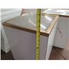 Image 14 : Qty 4 Square Blocks: 2 White w/ Tan, Cement & Floral Design & Pedestal Stand 42"H