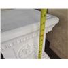 Image 16 : Qty 4 Square Blocks: 2 White w/ Tan, Cement & Floral Design & Pedestal Stand 42"H