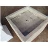 Image 8 : Qty 4 Square Blocks: 2 White w/ Tan, Cement & Floral Design & Pedestal Stand 42"H
