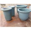 Image 2 : Qty 4 Round Blue Planter Pots (Reg $375 Sale $219 each) 21-29"D, 21-24"H