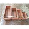 Image 11 : Qty 7 Terra Cotta-Look Plastic Planters: 6 Rectangle 12-17" x 18-38"H & Round Pot