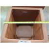 Image 25 : Qty 7 Terra Cotta-Look Plastic Planters: 6 Rectangle 12-17" x 18-38"H & Round Pot