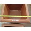 Image 26 : Qty 7 Terra Cotta-Look Plastic Planters: 6 Rectangle 12-17" x 18-38"H & Round Pot